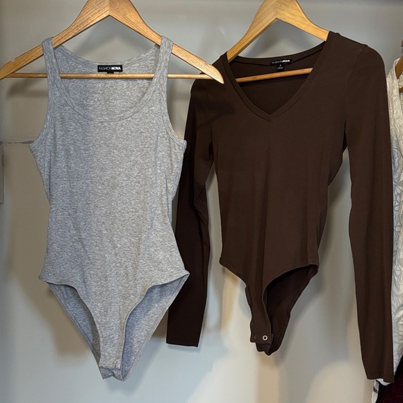 Fashion Nova Tops - 2 Small Bodysuits
